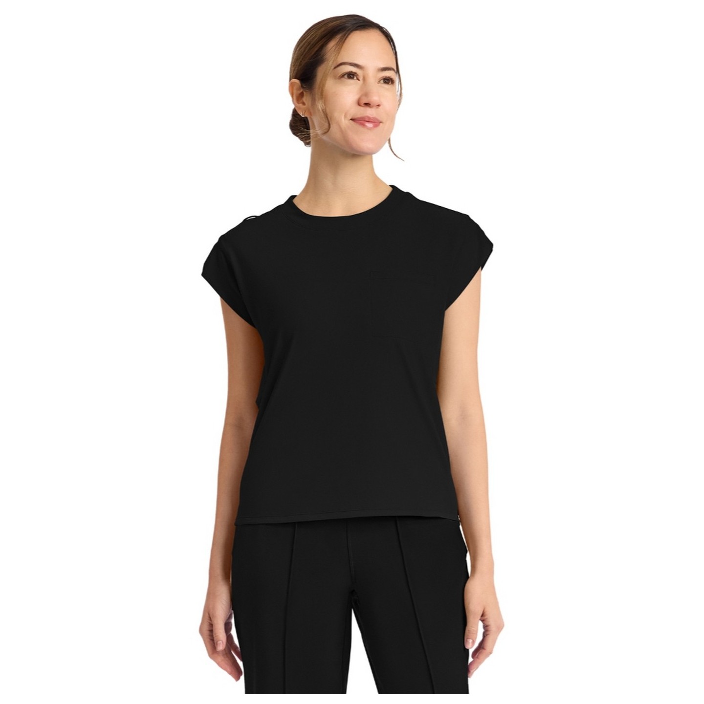 CK936 Achieve Crew Neck Raglan Sleeve Top by Cherokee