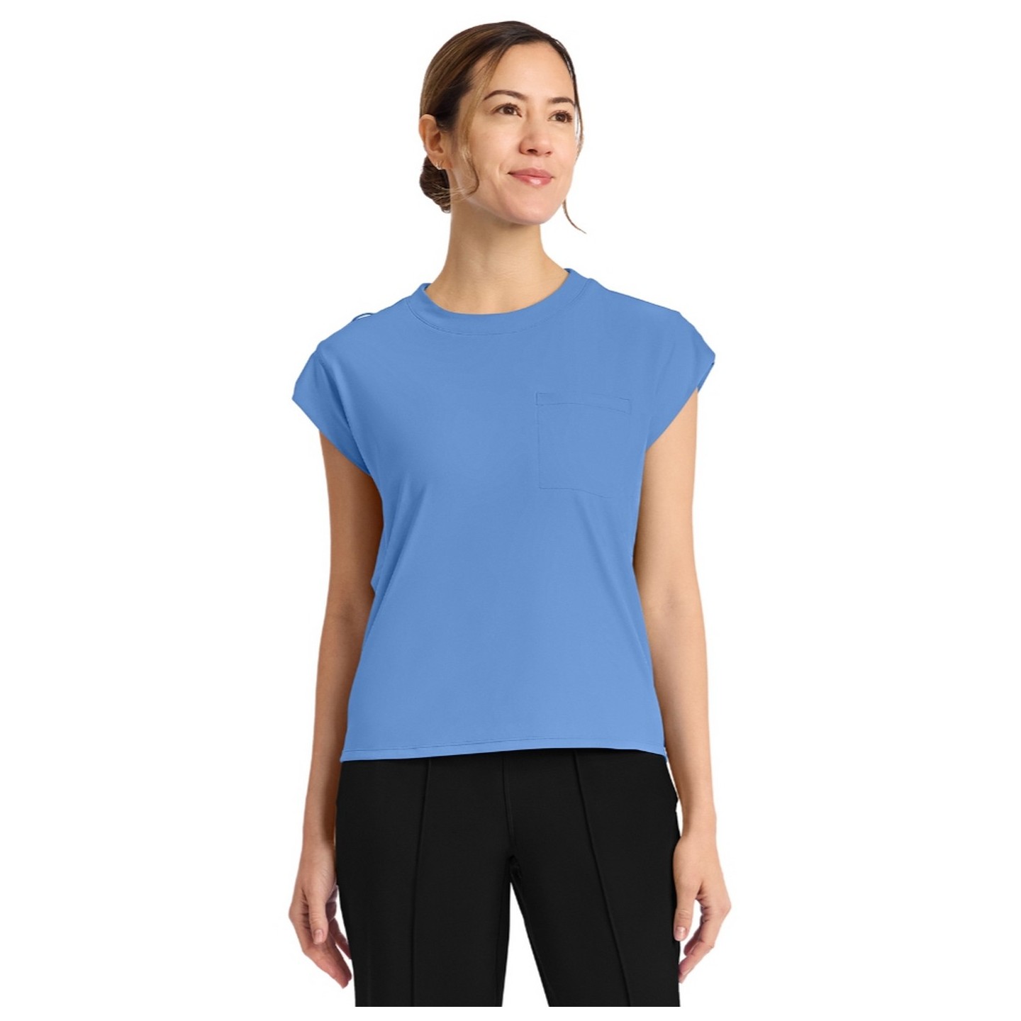 CK936 Achieve Crew Neck Raglan Sleeve Top by Cherokee