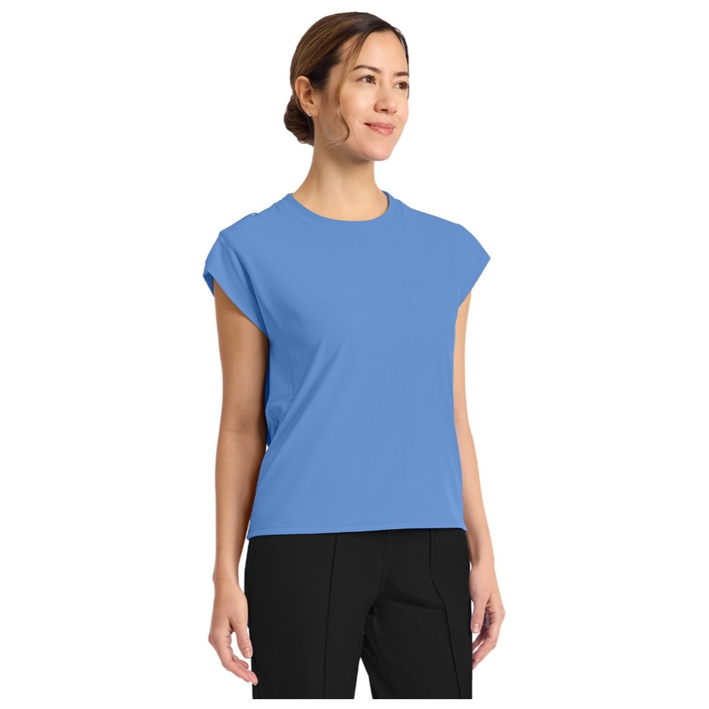 CK936 Achieve Crew Neck Raglan Sleeve Top by Cherokee