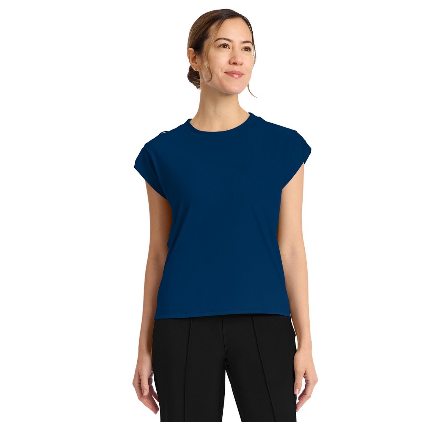 CK936 Achieve Crew Neck Raglan Sleeve Top by Cherokee