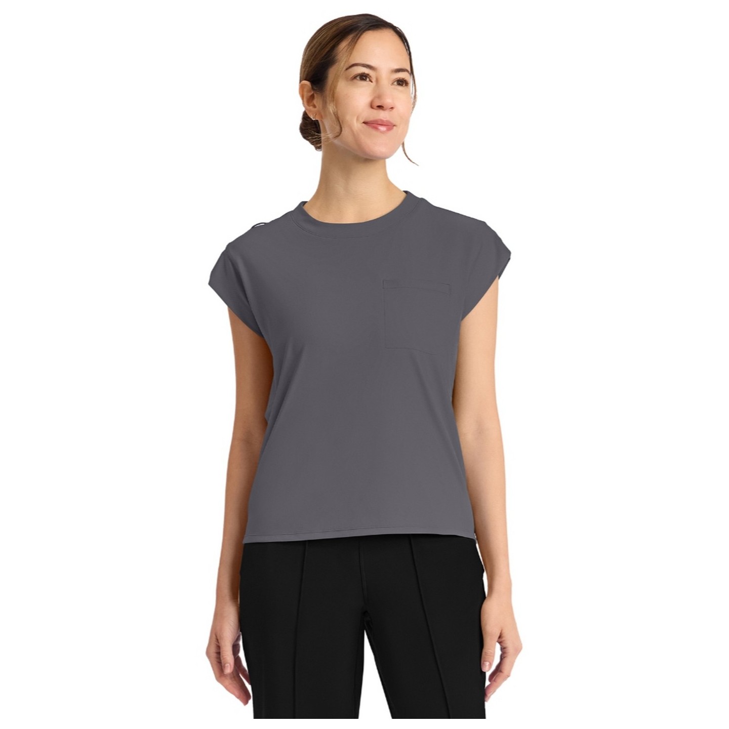 CK936 Achieve Crew Neck Raglan Sleeve Top by Cherokee
