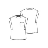 CK936 Achieve Crew Neck Raglan Sleeve Top by Cherokee