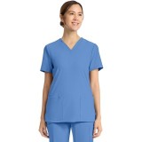 CK832 Achieve Haut Classique à Col en V avec 2 Poches par Cherokee