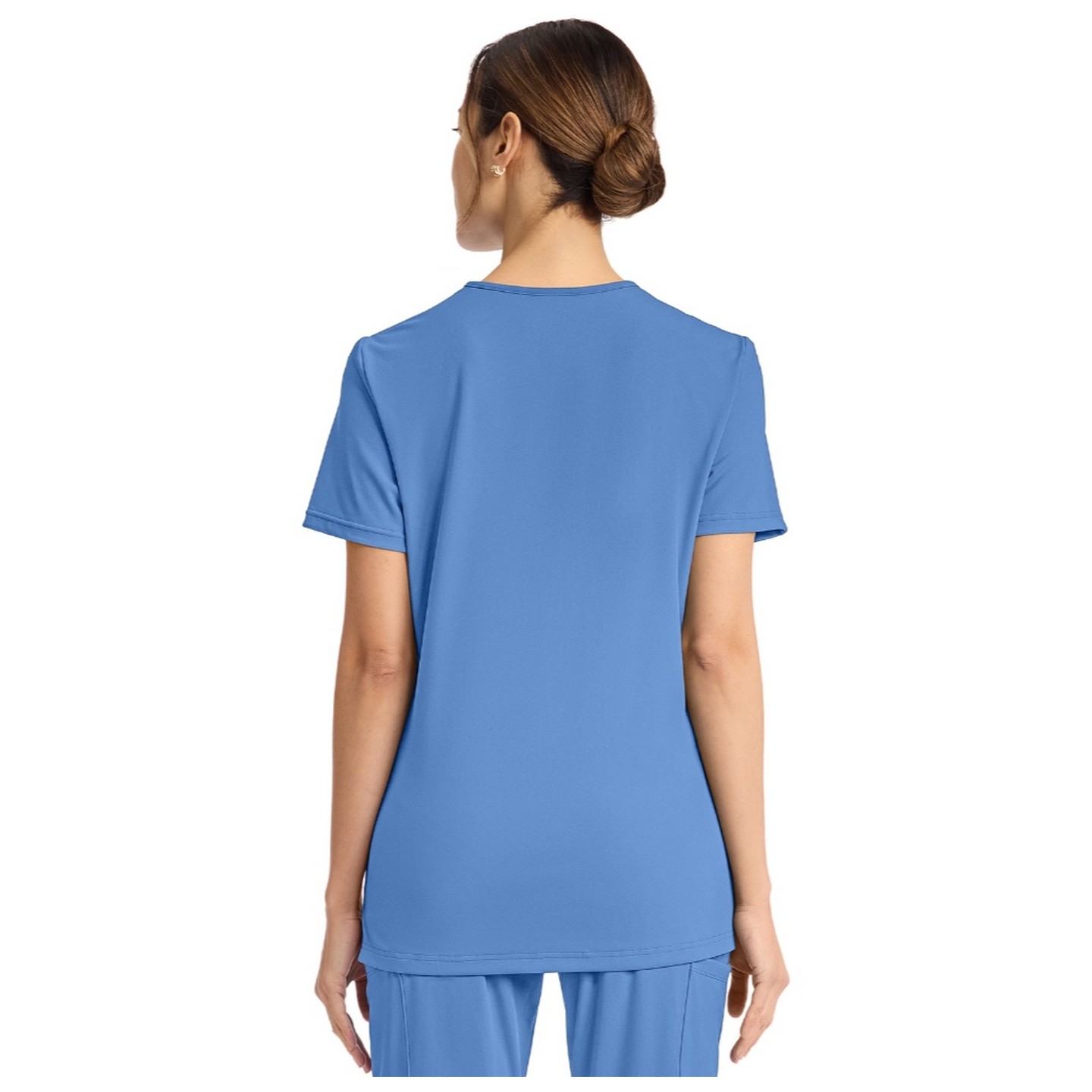 CK832 Achieve 2 Pocket Classic V-Neck Top by Cherokee