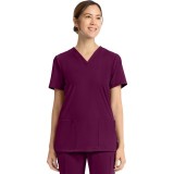 CK832 Achieve 2 Pocket Classic V-Neck Top by Cherokee