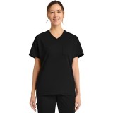 CK863 Achieve Tunic V-Neck Top with 3 Pocket by Cherokee