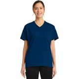 CK863 Achieve Tunic V-Neck Top with 3 Pocket by Cherokee