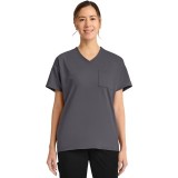 CK863 Achieve Tunic V-Neck Top with 3 Pocket by Cherokee