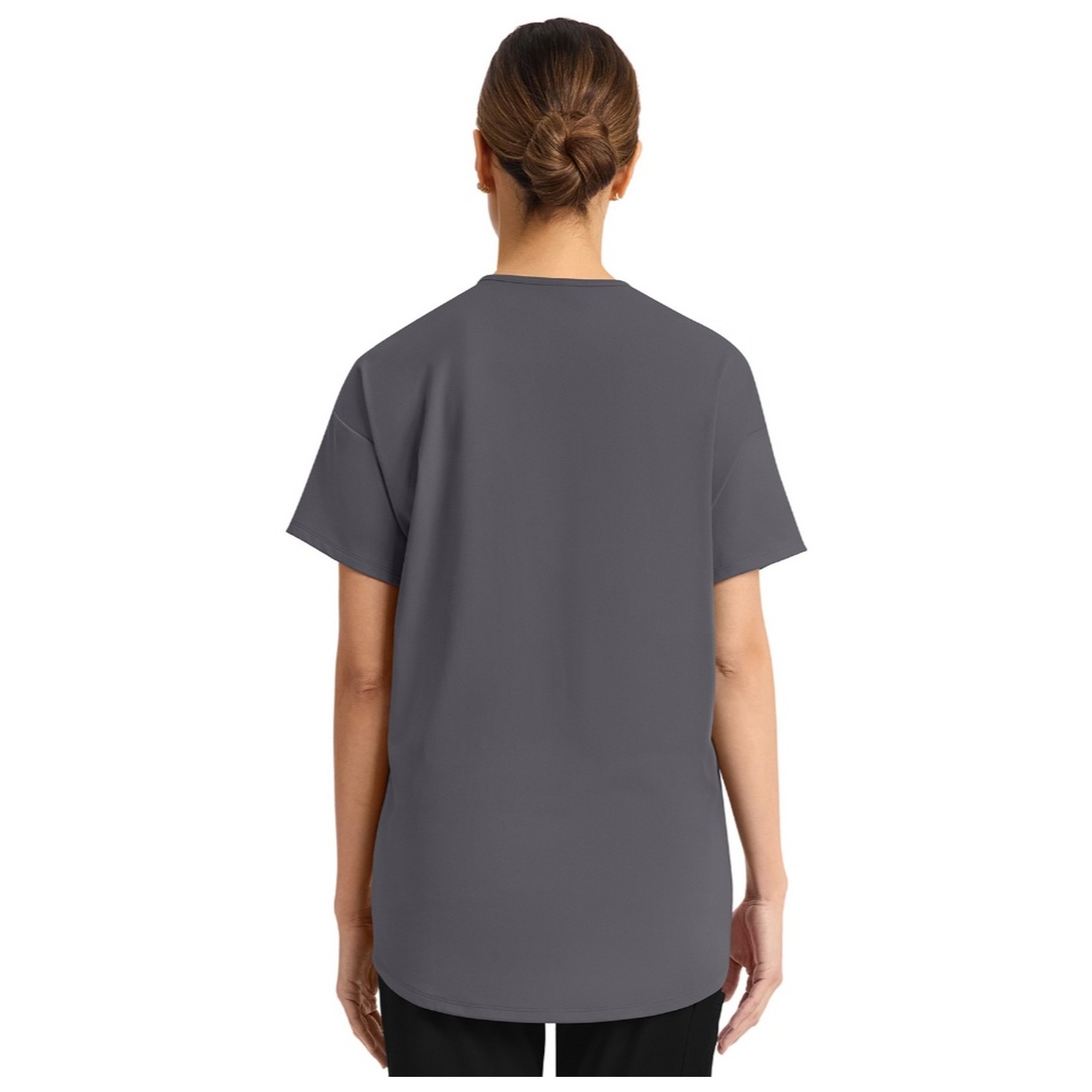 CK863 Achieve Tunic V-Neck Top with 3 Pocket by Cherokee