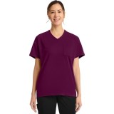 CK863 Achieve Tunic V-Neck Top with 3 Pocket by Cherokee
