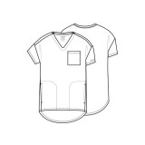 CK863 Achieve Haut Tunic avec 3 Poches par Cherokee