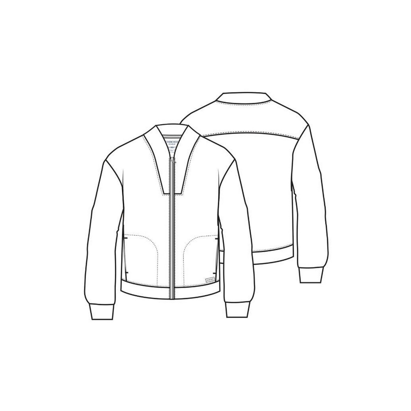 CK353 Achieve Zip-Up Warm Up Jacket by Cherokee