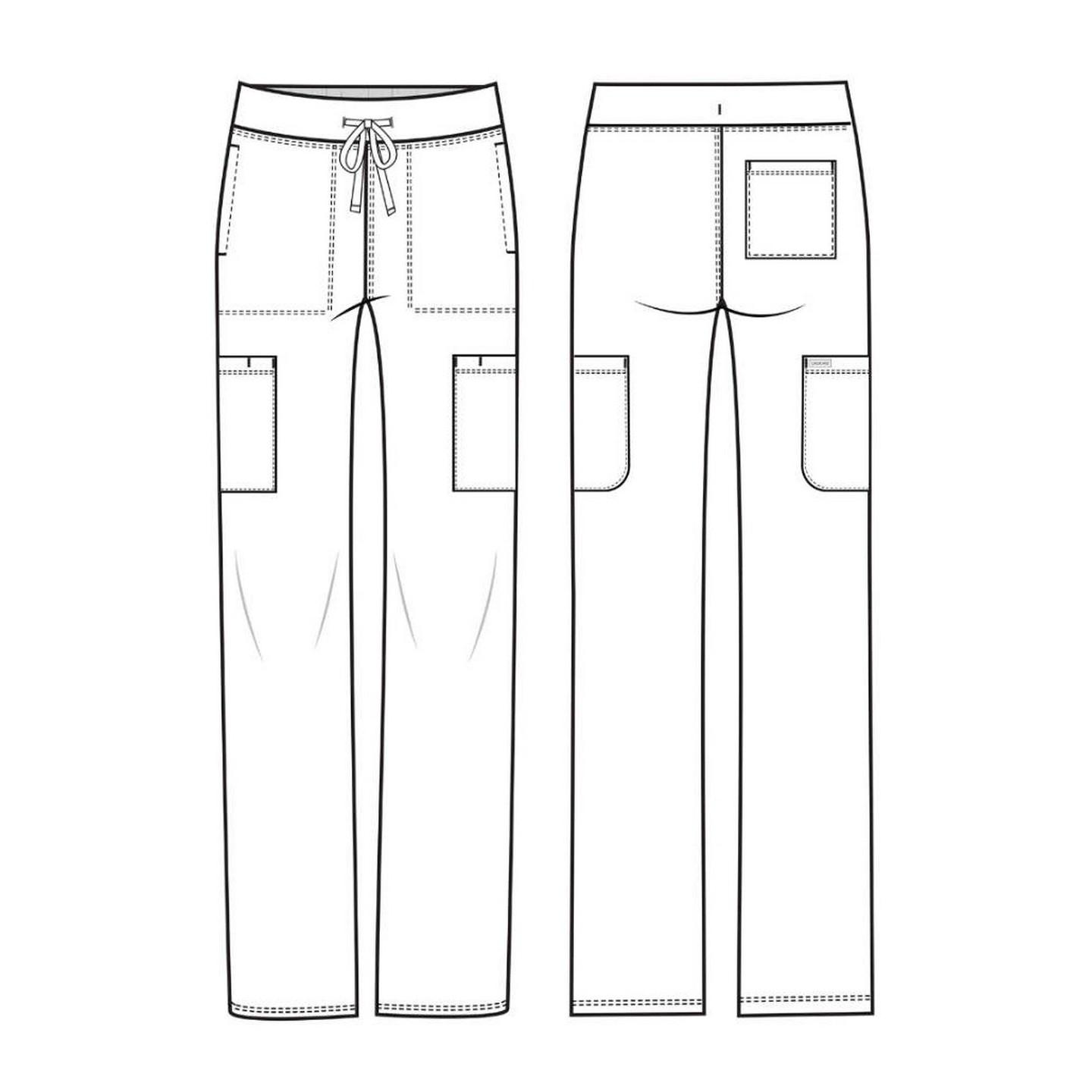 CK096 Achieve Straight Leg Cargo Pant by Cherokee