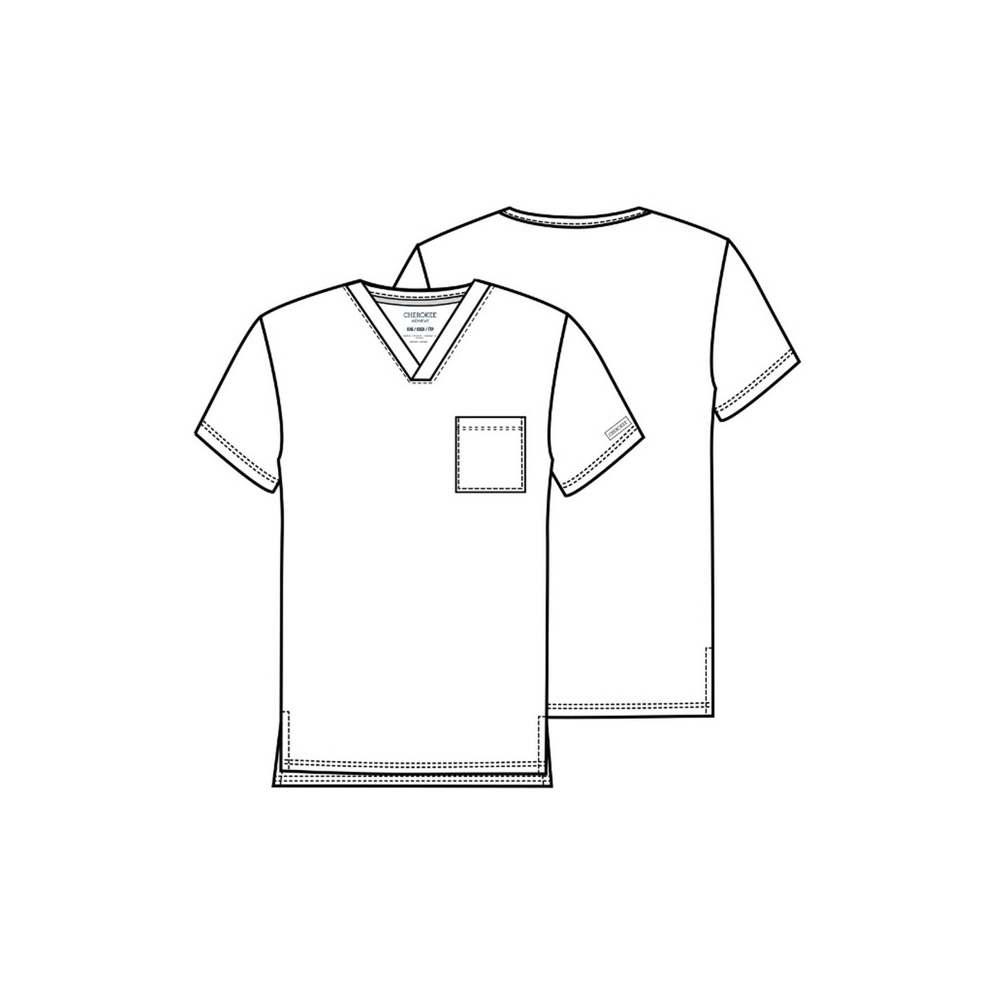 CK834 Achieve Haut pour Hommes avec Poche Poitrine par Cherokee