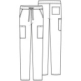 CK036 Achieve Pantalons Jambe Droite avec 5 Poches par Cherokee