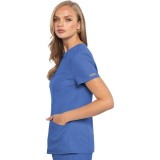 MC609 Insight Zip Neck Henley Top by Med Couture 