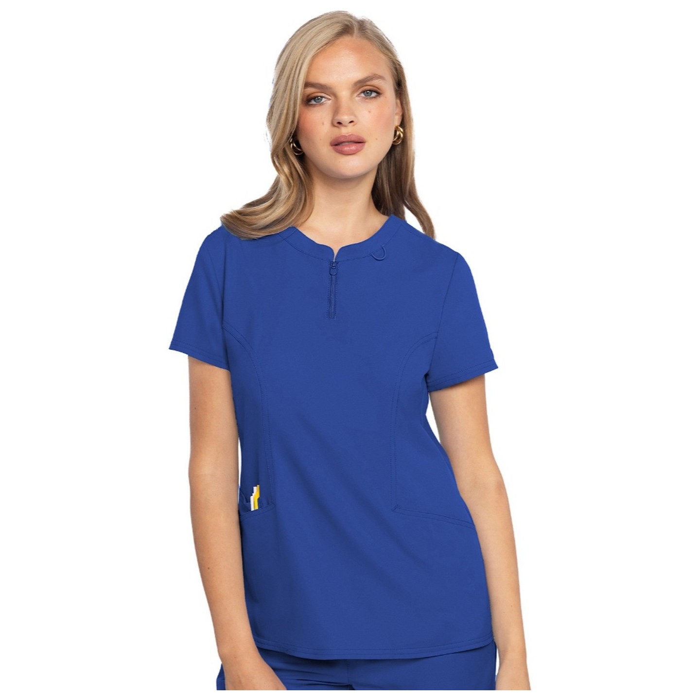 MC609 Insight Haut Henley Col Zippé par Med Couture