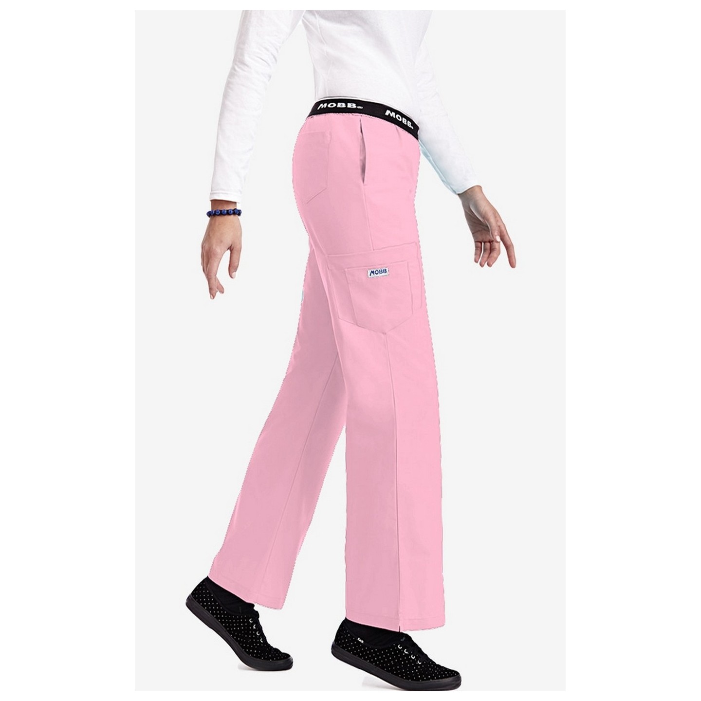 312P Pantalon Boot Cut Flip Flap de MOBB - Bubble Gum