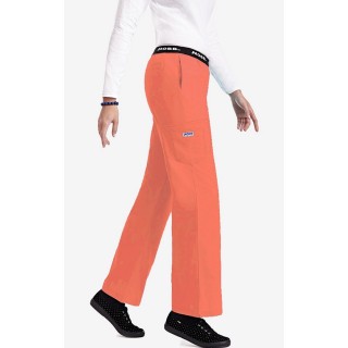 312P Pantalon Boot Cut Flip Flap de MOBB - Tangerine