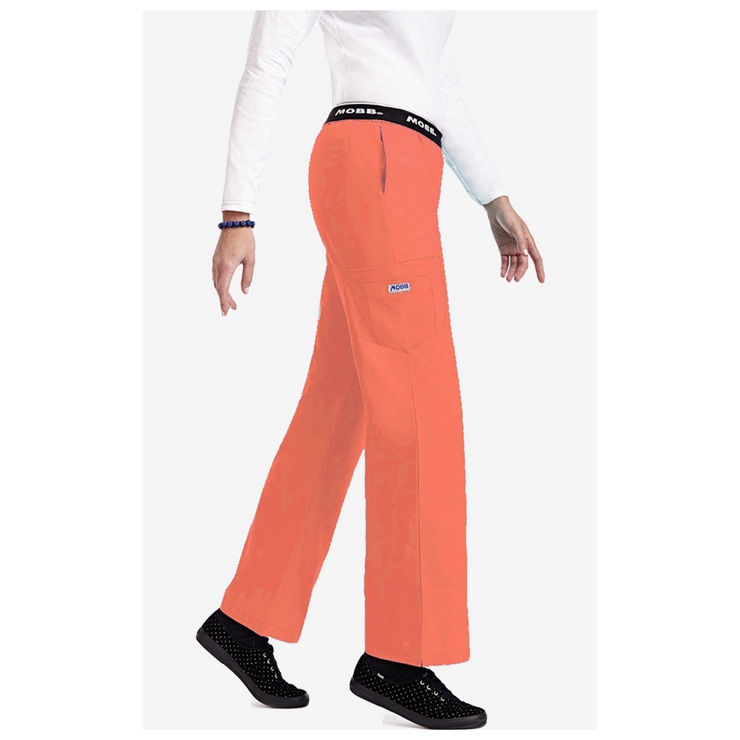 312P Boot Cut Flip Flap MOBB Scrub Pant - Tangerine
