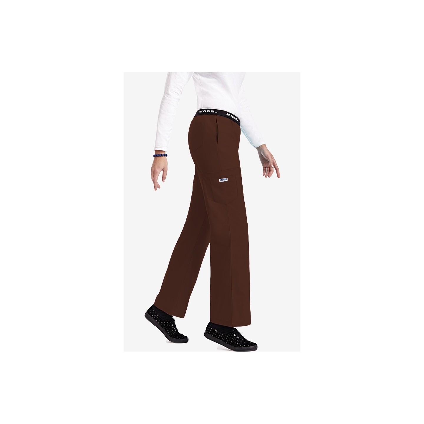 312P-Petite Pantalon Boot Cut Flip Flap de MOBB