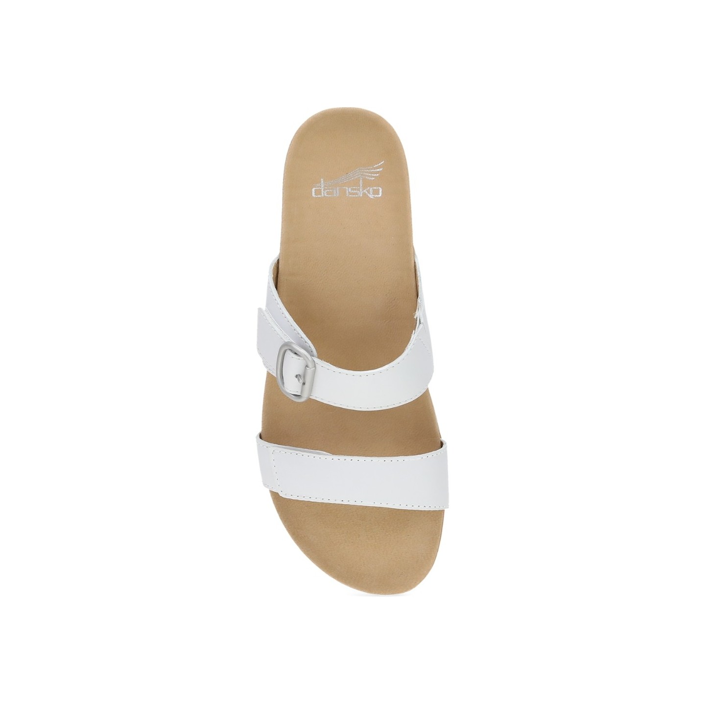 Justine White Full Grain Women's Casual Sandal by Dansko