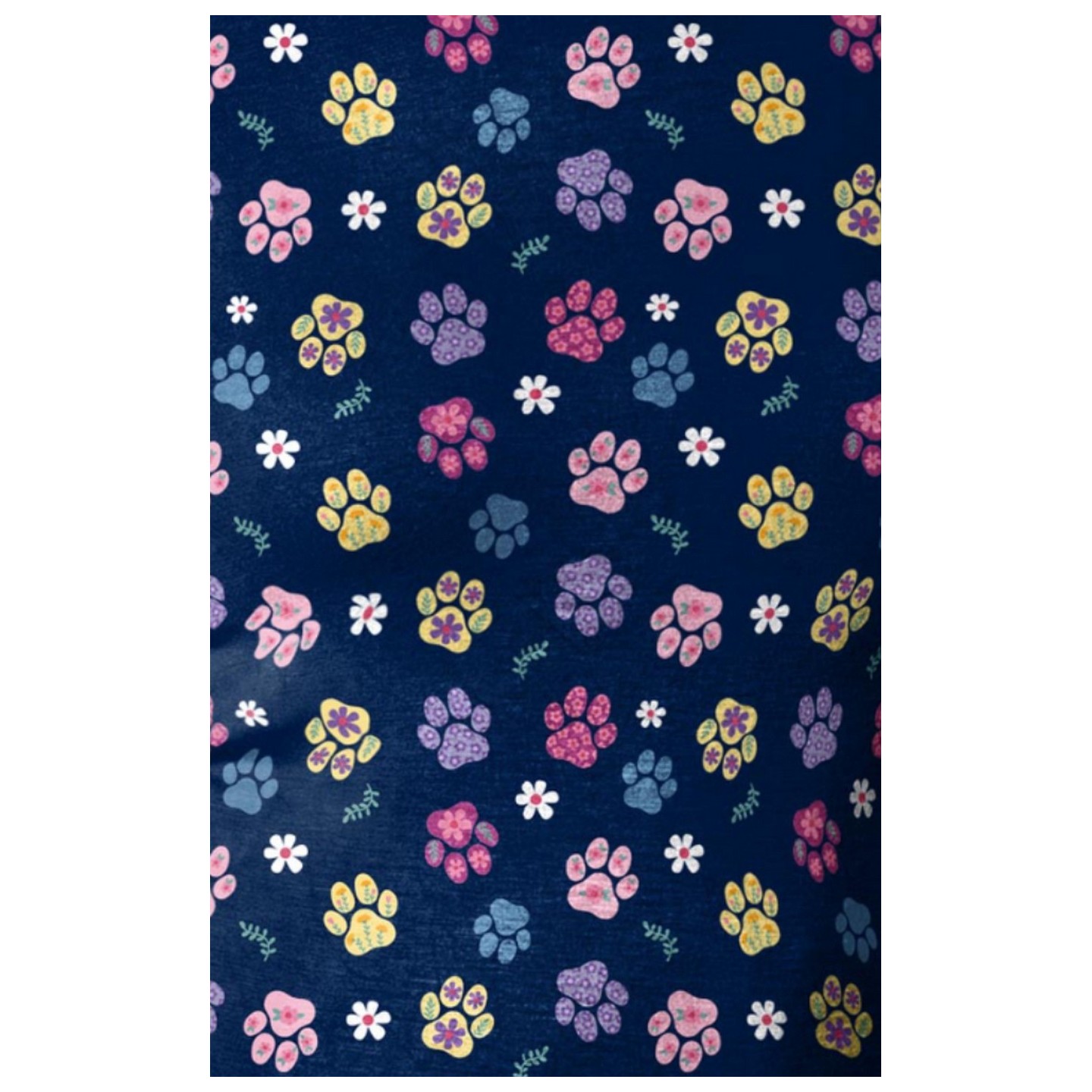 2409 Wink Layers Silky Long Sleeve Print Top - Springtime Stroll Navy