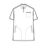 HH759 Quest Men's 3-Pocket Polo Collar Scrub Top by Healing Hands