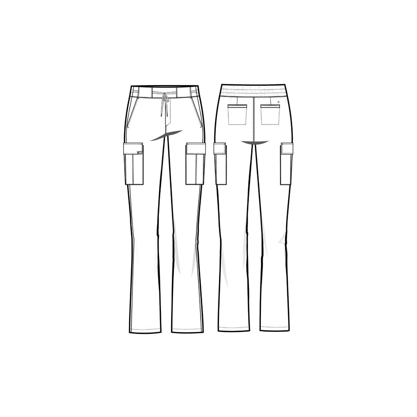 HH150 Quest Pantalon Cargo à Jambe Évasée avec 6 Poches par Healing Hands