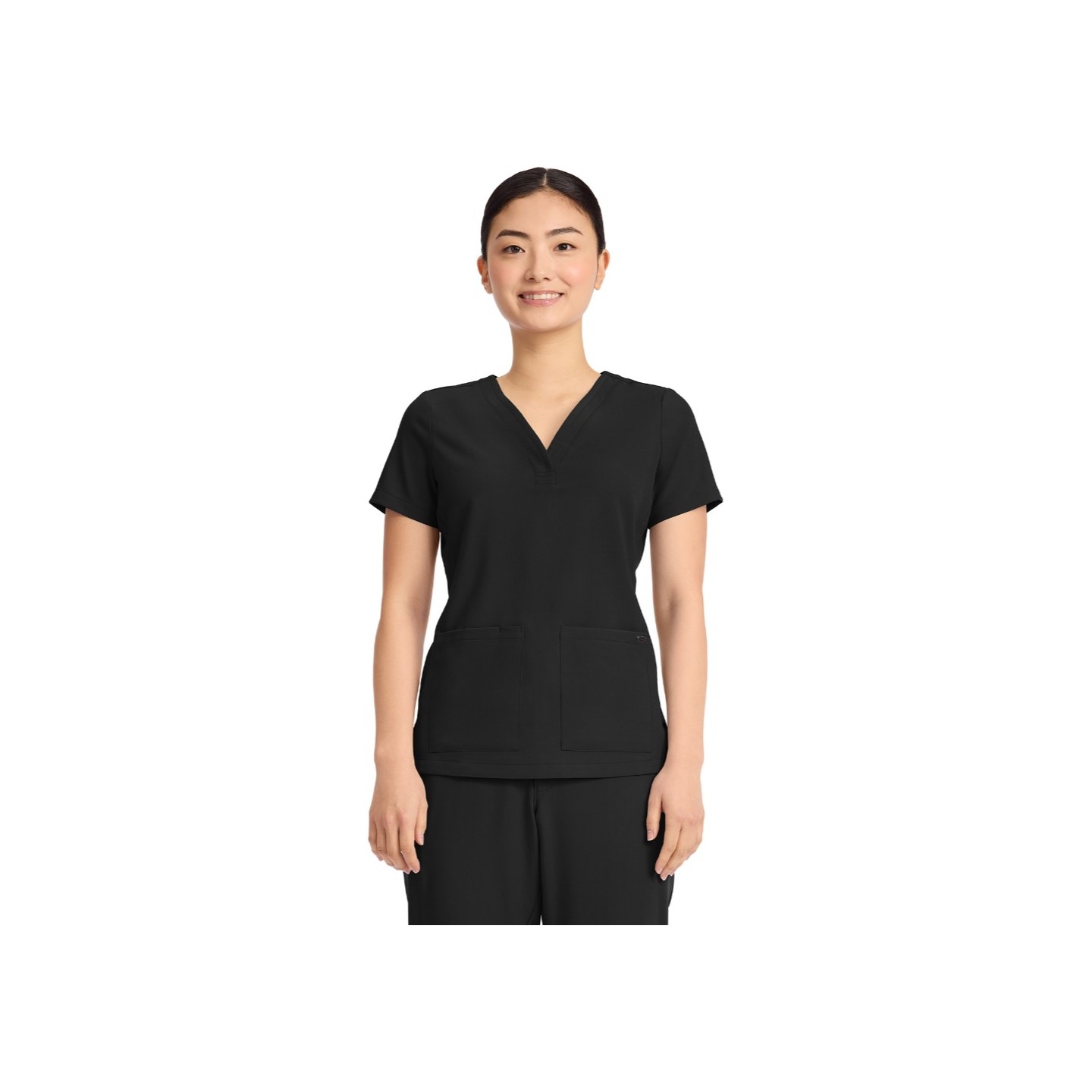 HH751 Quest 3 Pocket Y-Neck Scrub Top by Healing Hands