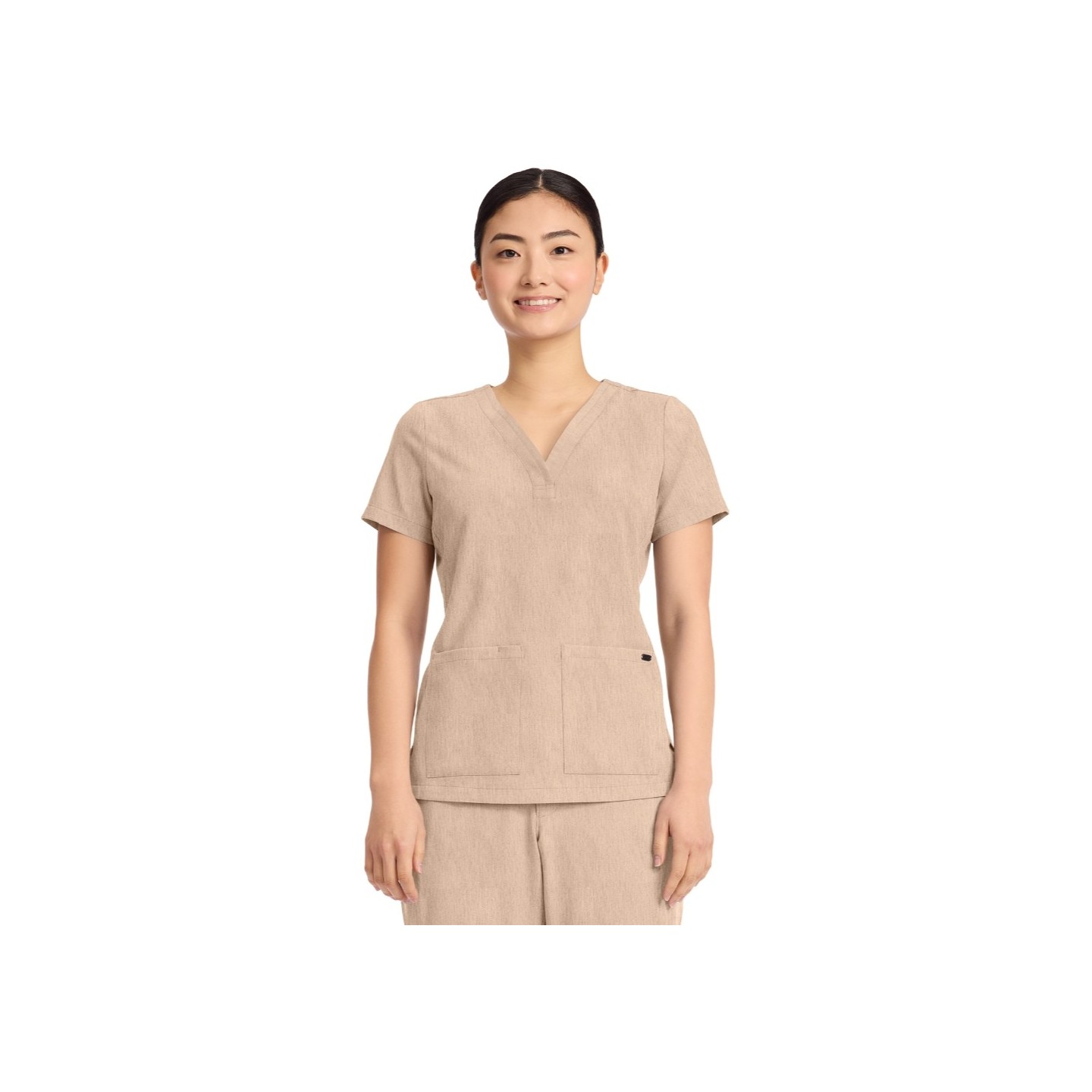 HH751 Quest 3 Pocket Y-Neck Scrub Top by Healing Hands
