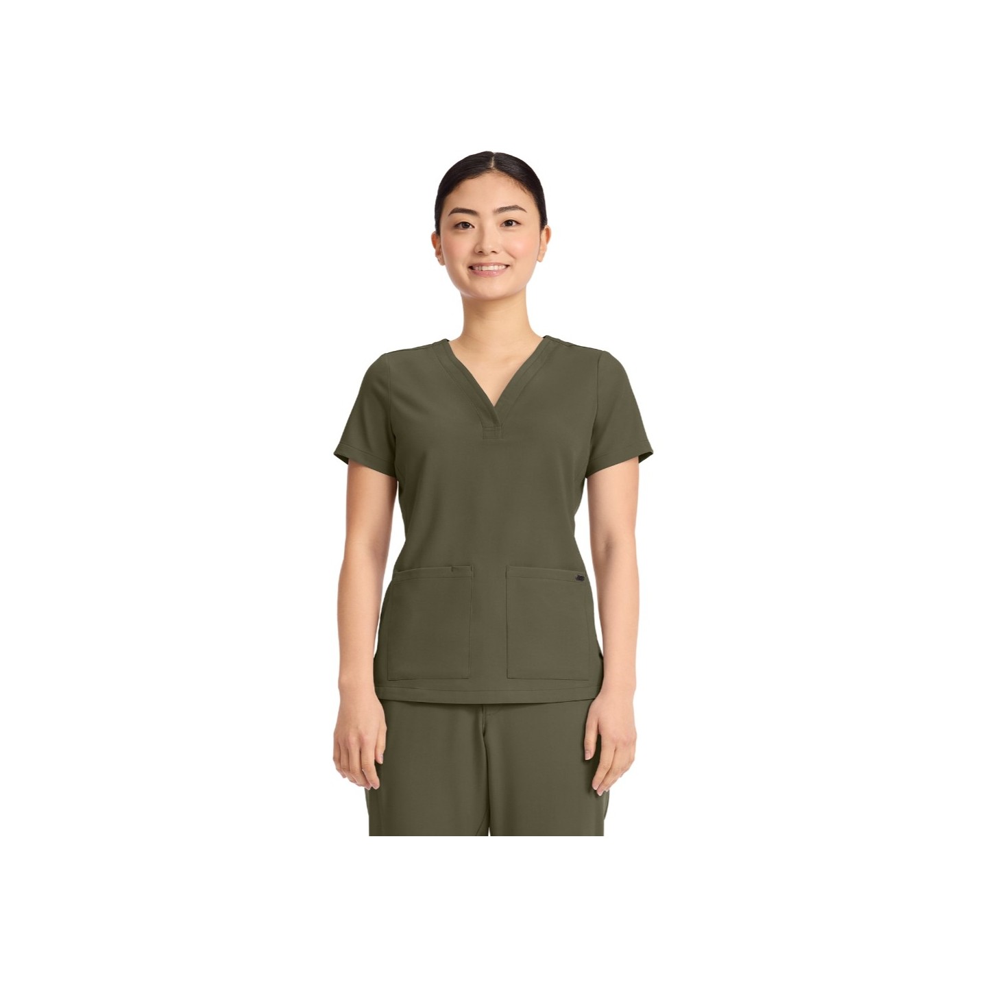 HH751 Quest 3 Pocket Y-Neck Scrub Top by Healing Hands