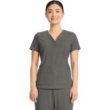 HH751 Quest 3 Pocket Y-Neck Scrub Top by Healing Hands