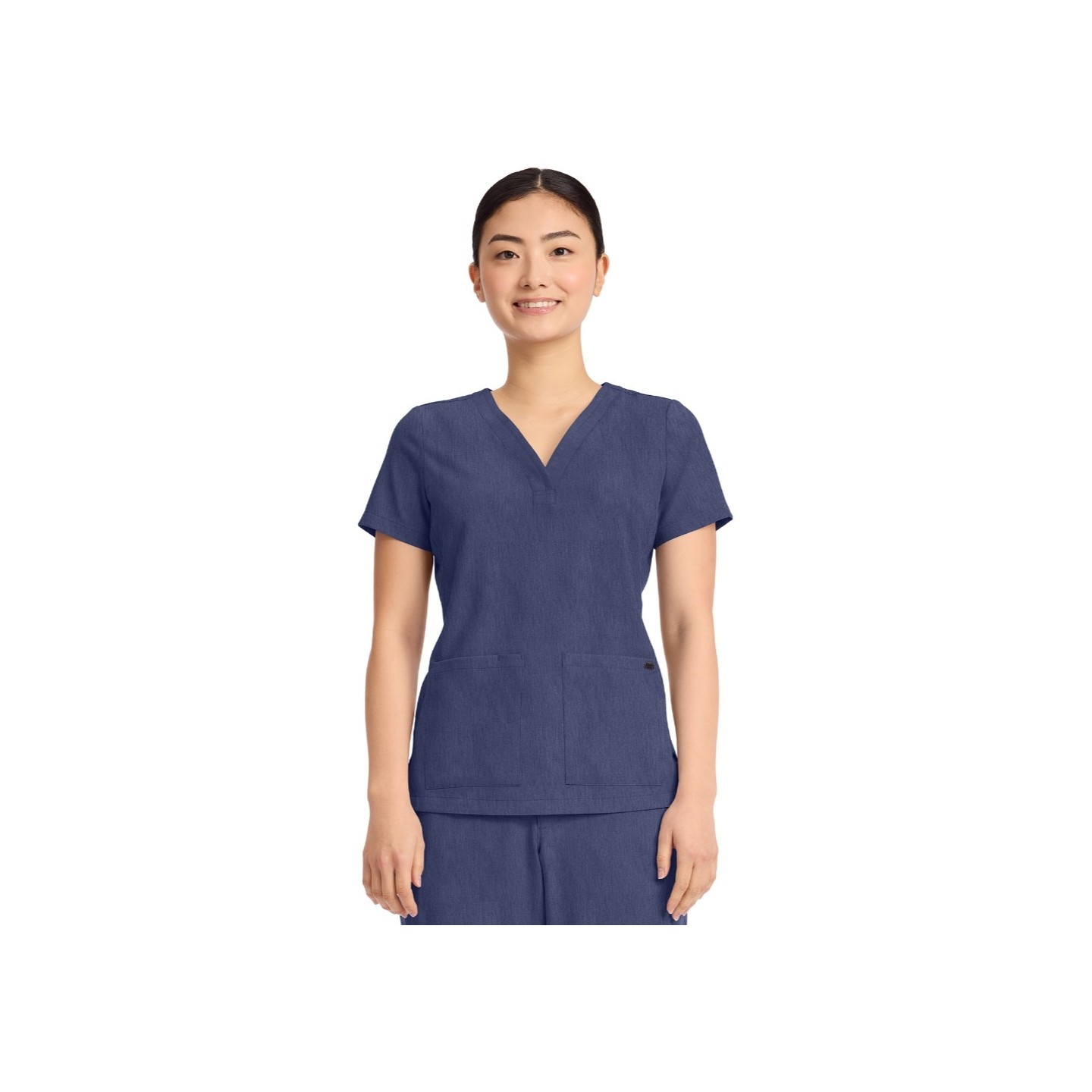 HH751 Quest 3 Pocket Y-Neck Scrub Top by Healing Hands