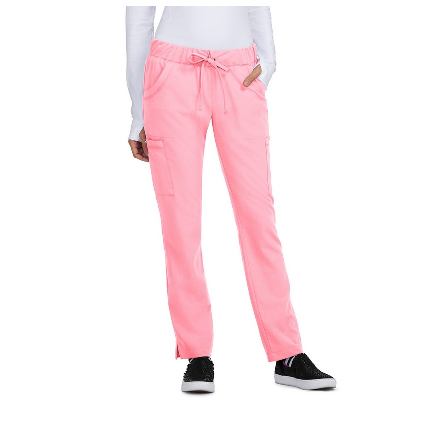 B700P koi - Petite Betsey Johnson Buttercup Tapered Leg Scrub Pants