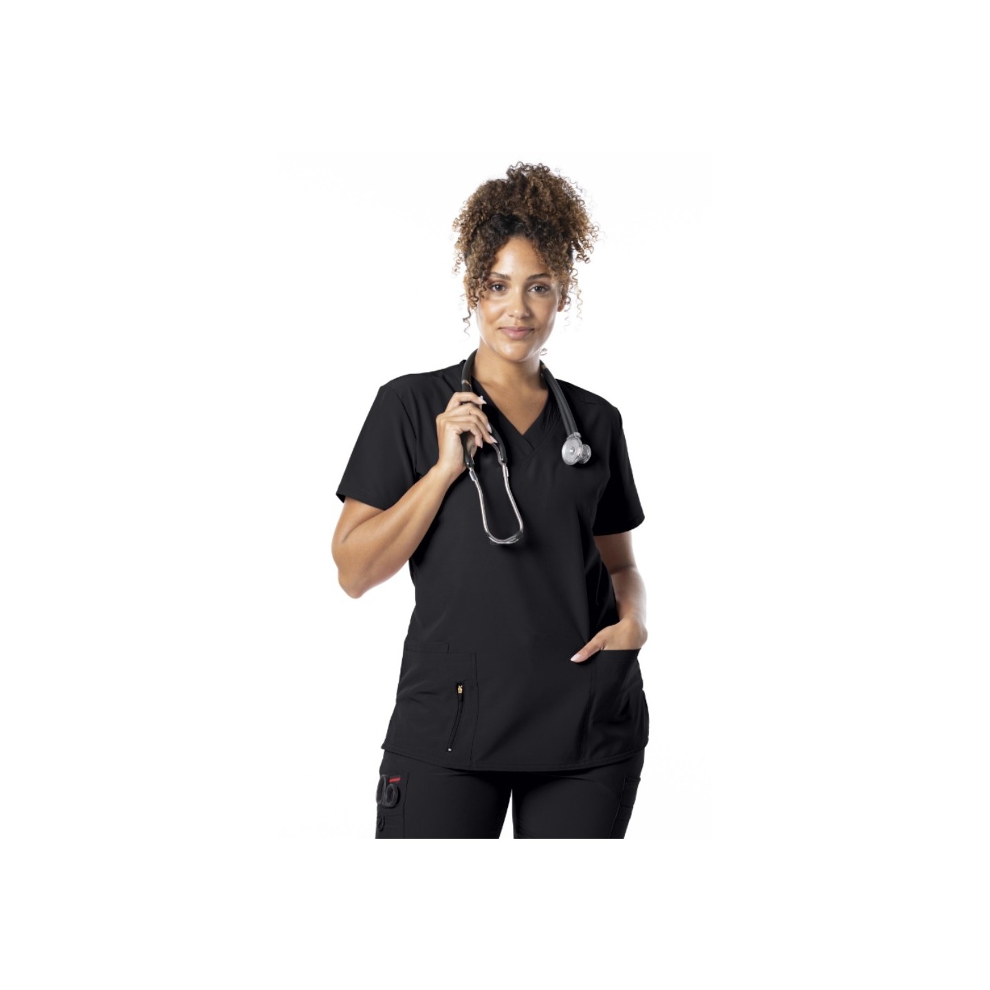 62-4200 FUBU Performance V-Neck 5 Pocket Top by Green Town