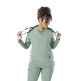 62-4202 FUBU Performance V-Neck 5 Pocket Top by Green Town