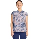 HH912 Healing Hands Purple Label Journey Print Top - Twilight Tie Dye