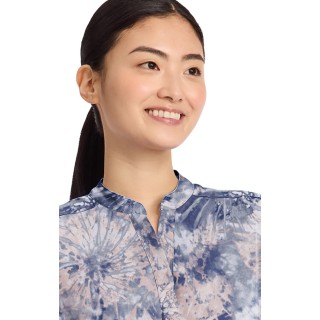 HH912 Healing Hands Purple Label Journey Print Top - Twilight Tie Dye