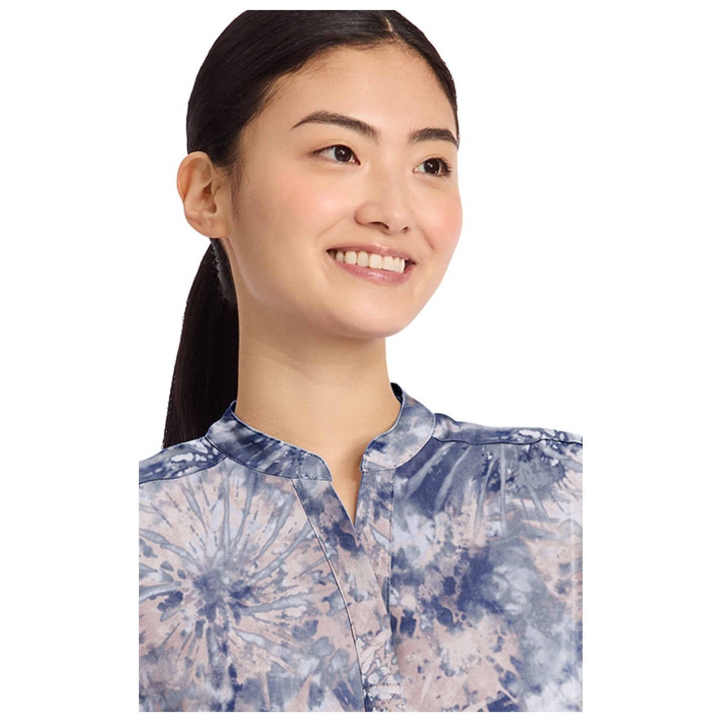 HH912 Healing Hands Purple Label Journey Print Top - Twilight Tie Dye