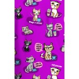 CK857 High-Low V-Neck Print Top by Cherokee - Coffee Talk