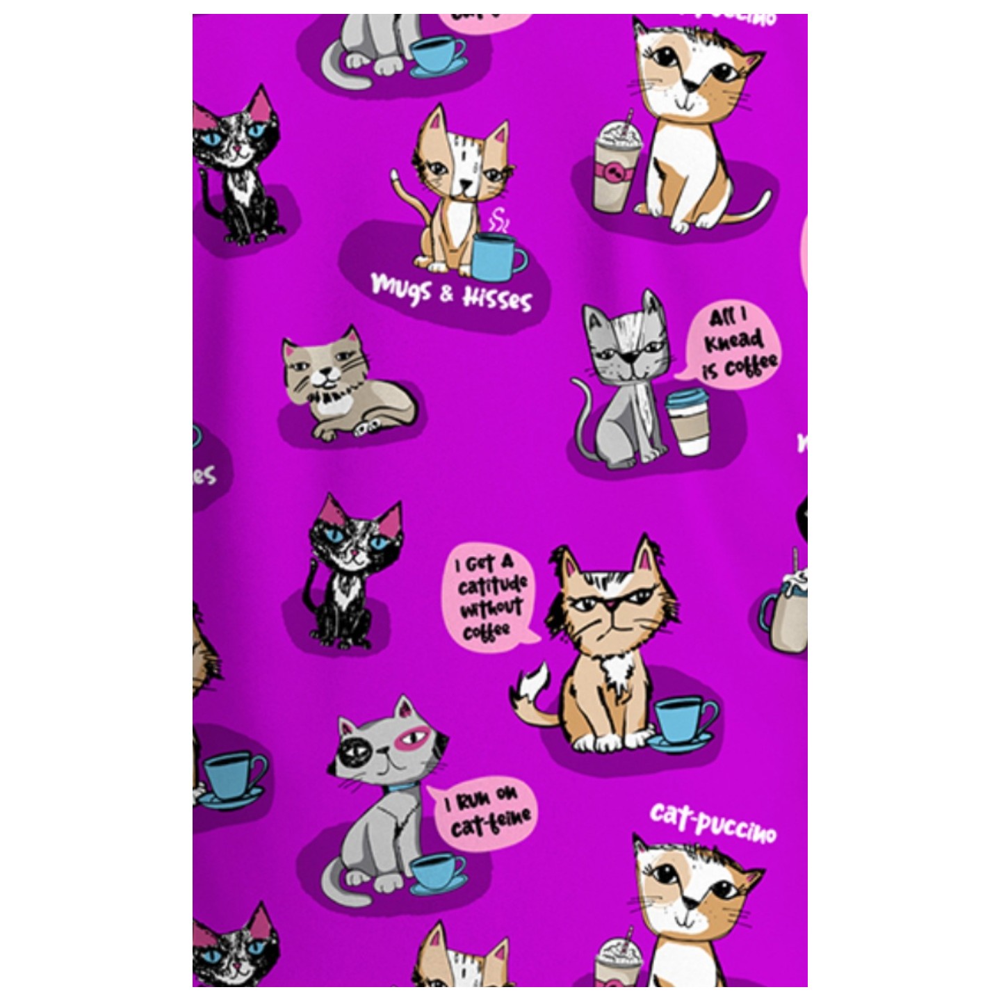 CK857 Haut Imprimé à Col en V Haut-bas par Cherokee - Coffee Talk