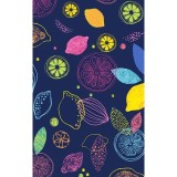 CK857 High-Low V-Neck Print Top by Cherokee - Tutti Frutti