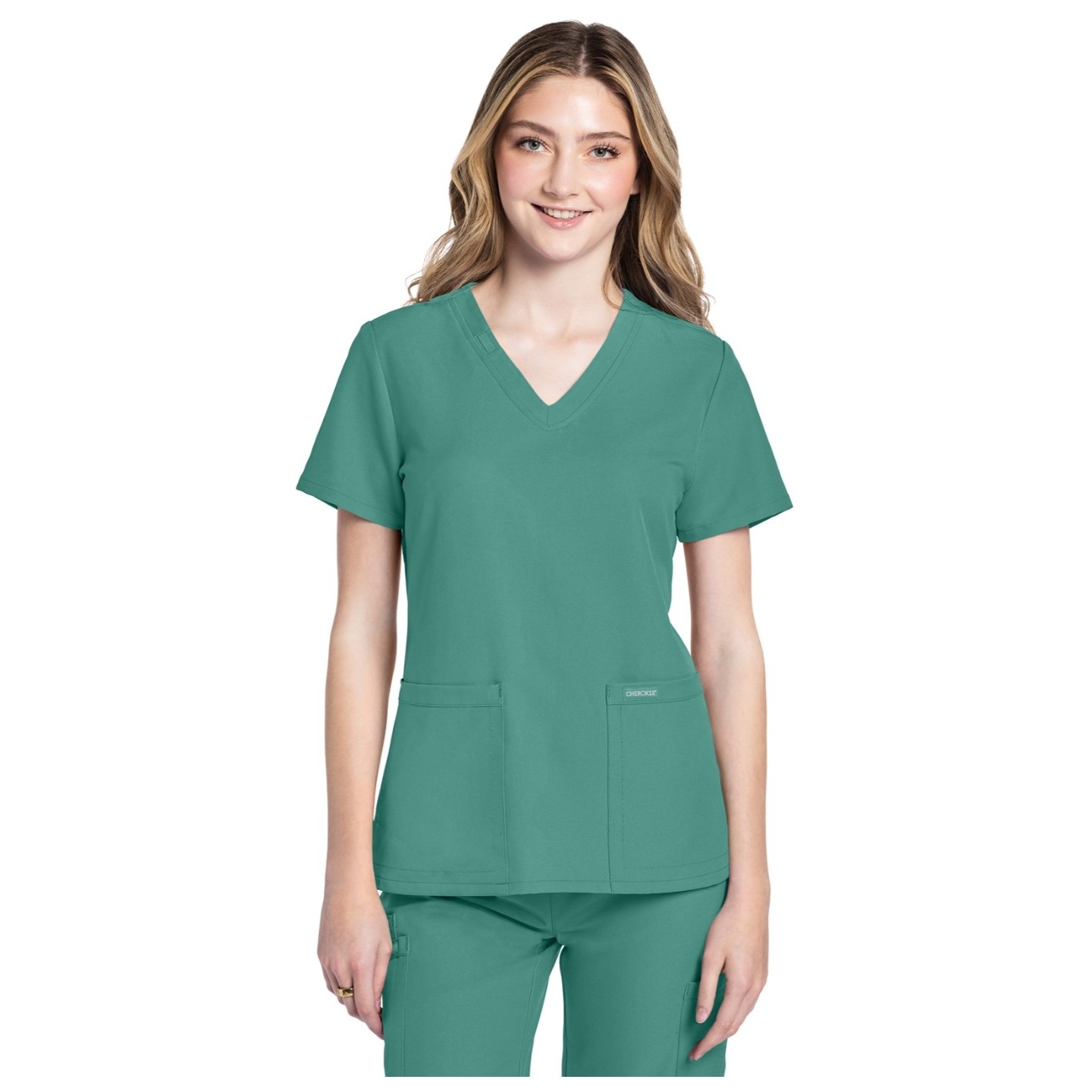 CK953A WW Originals Ultra V-Neck 2 Pocket Top by Cherokee