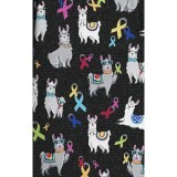 CK856 Haut Imprimé à Col en V avec 2 Poches par Cherokee - Llama Be Aware