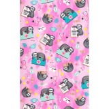 CK856 V-Neck 2 Pocket Print Top by Cherokee - Nurse Sloth