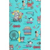 CK856 Haut Imprimé à Col en V avec 2 Poches par Cherokee - Vintage Boardwalk