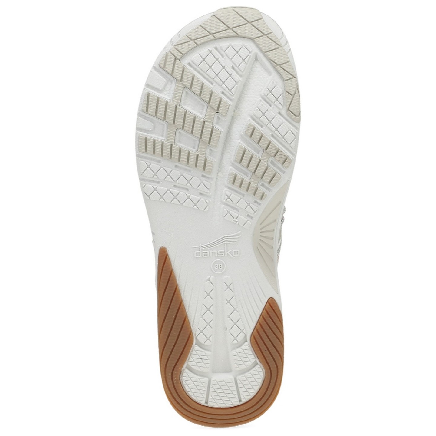 Rosemary Silver Metallic Flip Flop Actif par Dansko