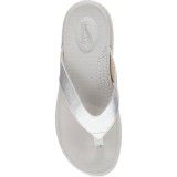 Rosemary Silver Metallic Walking Flip Flop by Dansko
