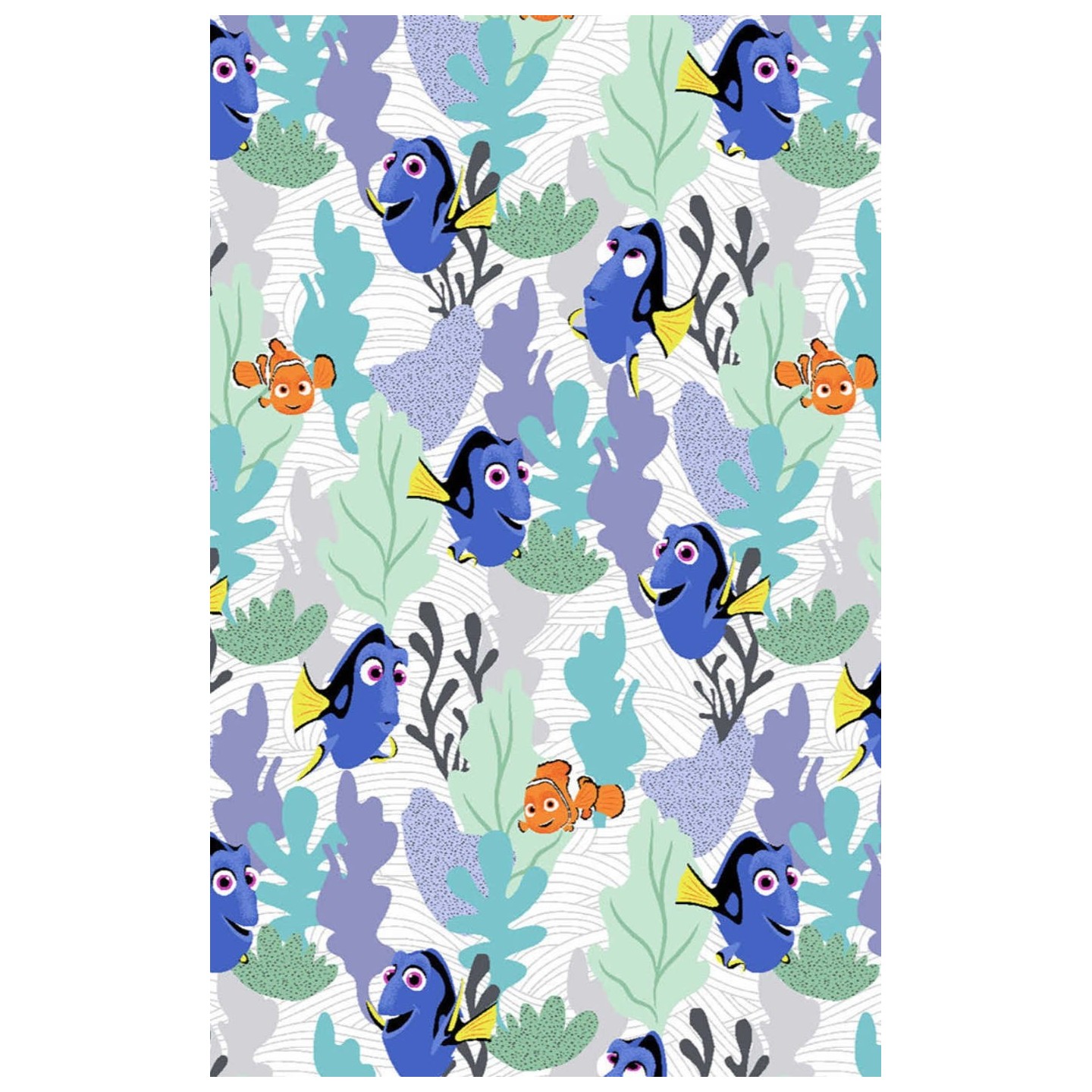 TF796 Tooniforms 2 Pocket V-Neck Print Top by Cherokee - Nemo And Dory